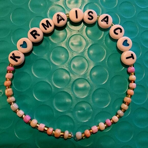 Taylor Swift Midnights Karma Custom Friendship Bracelet - Picture 1 of 1